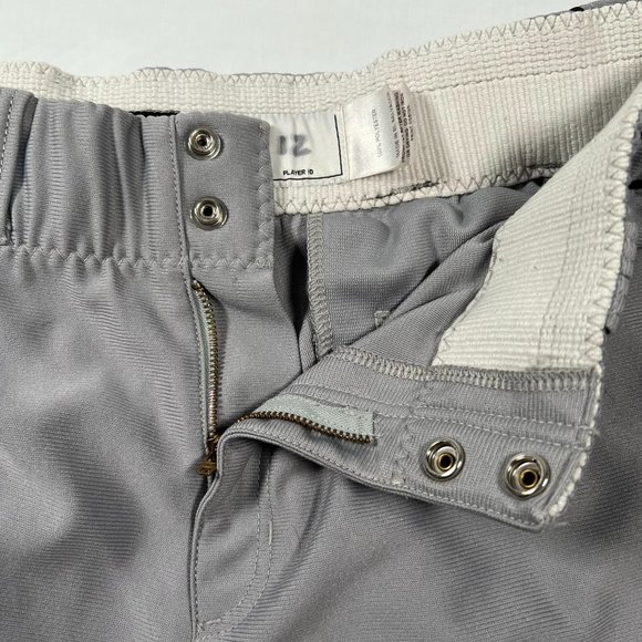 ADIDAS Mens Open Bottom Baseball‎ Pants 31" x 23"  Grey Black Stripe - Picture 6 of 11